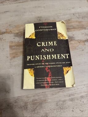 Crime and Punishment Paperback - Black and Cream Cover